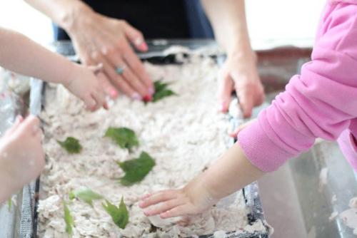 Childrens work leaves